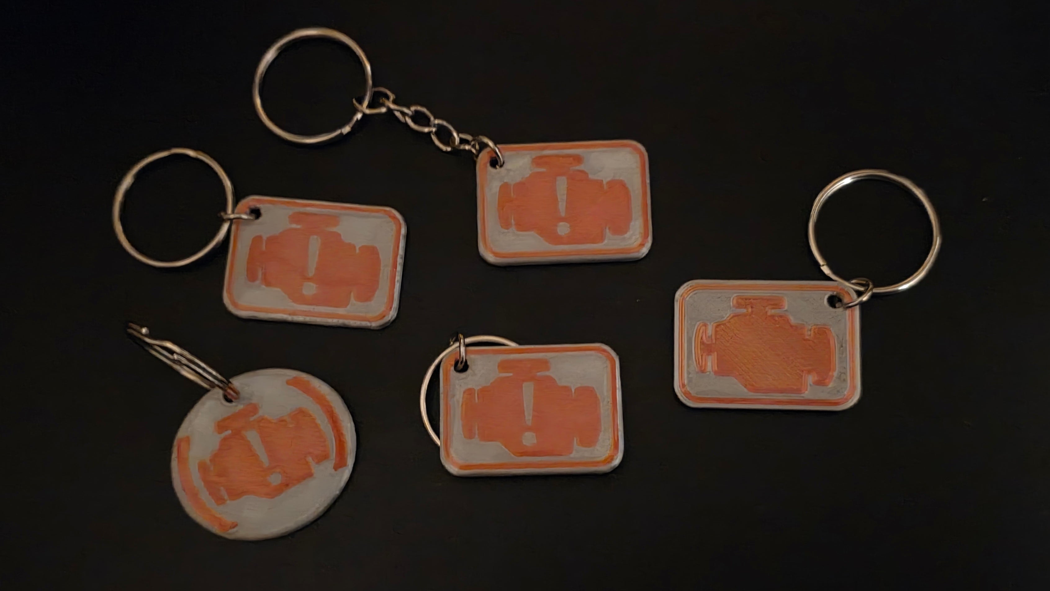 Mechanic Mode NFC Keychain - Check Engine Light
